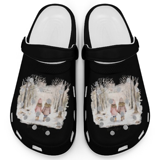 Cute Kids In Winter Wonderland Clogs