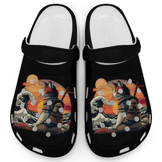 Samurai Cat vs The Great Wave Clogs