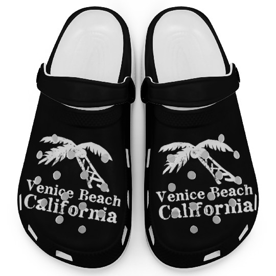 Venice Beach California Palm Tree Souvenirs Gifts Clogs