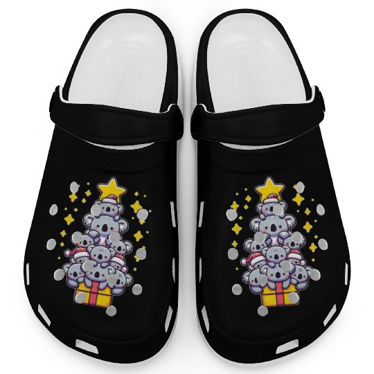 Koala Christmas Tree Merry Christmas Clogs