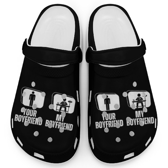 Speed Cube My Boyfriend Proud Girlfriend Funny Clogs
