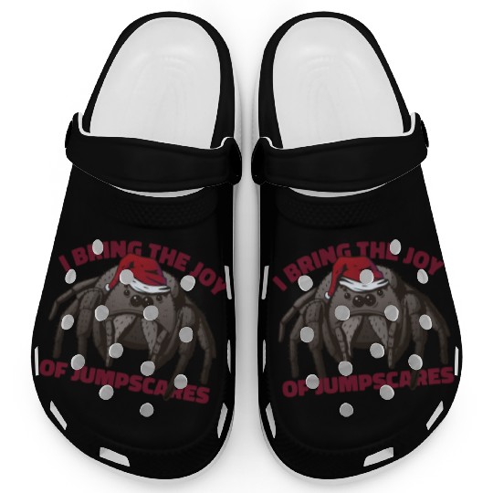 Creepy Christmas Joy Spider Clogs