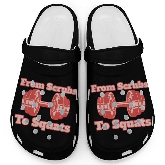 From Scrubs to Squats, Gym Nurse, Gym, Nurse, Male Clogs