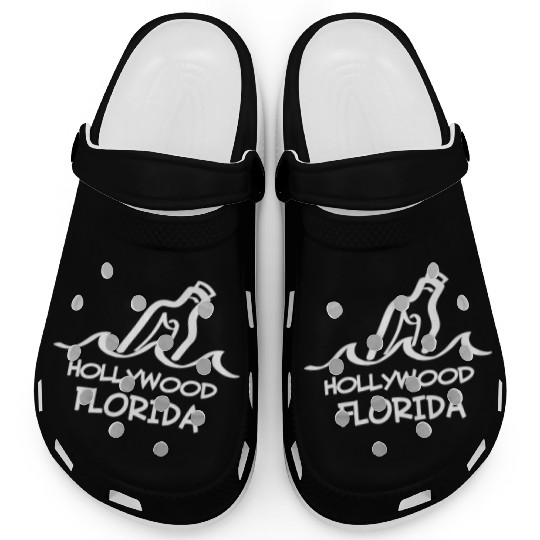 Hollywood Florida Message In A Bottle Souvenirs Clogs