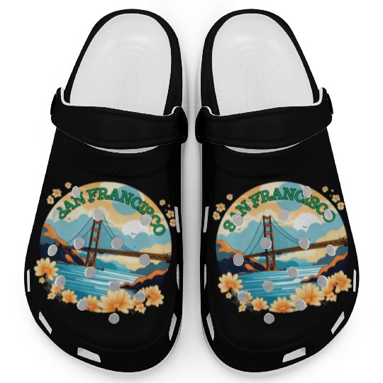 Golden Gate Bridge - San Francisco Clogs