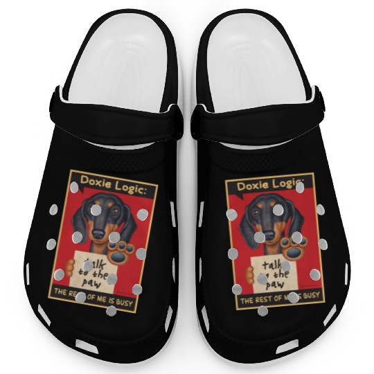 Dachshund Logic Clogs