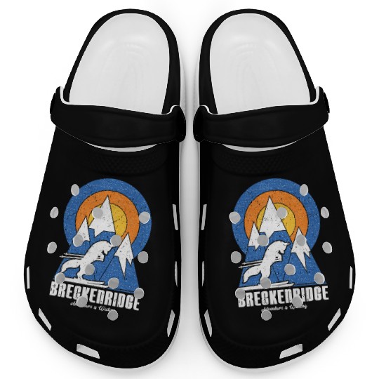Retro Breckenridge Ski White Fox Clogs