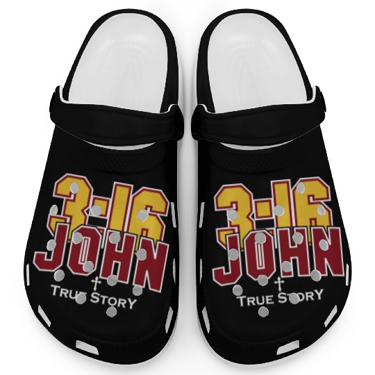 John 3:16 True Story Love Jesus Christian Clogs