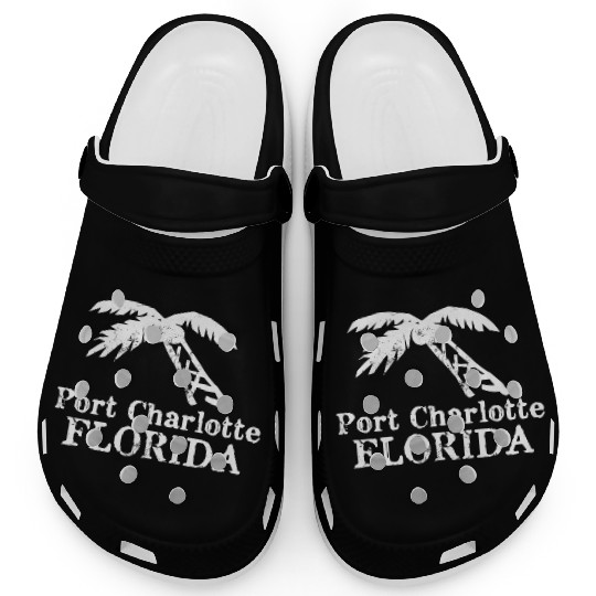 Port Charlotte Florida Palm Tree Souvenirs Gifts Clogs