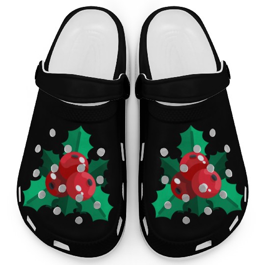 mistletoe christmas Clogs