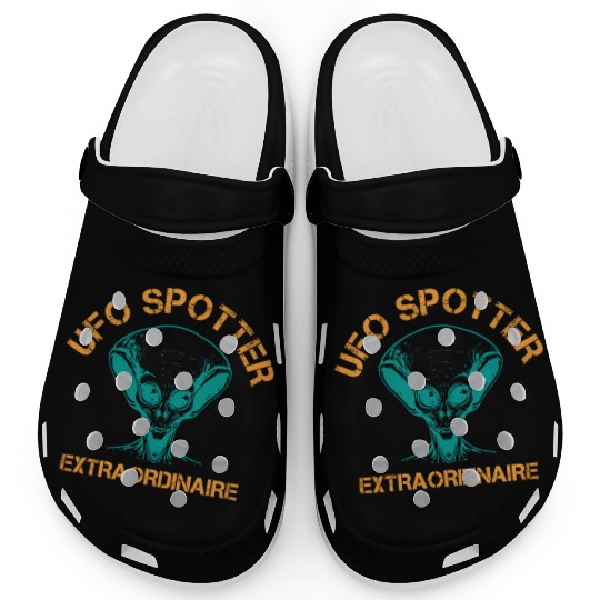 Alien, Aliens, UFO, UAP, Space Unknown Flight Clogs