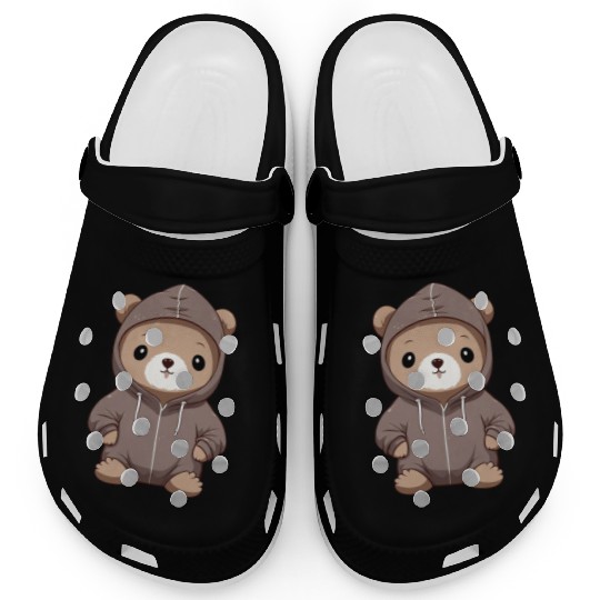 cute cartoon anime otter wearing Clogs