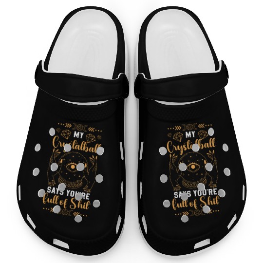 Crystal Ball Magical Signs Clogs