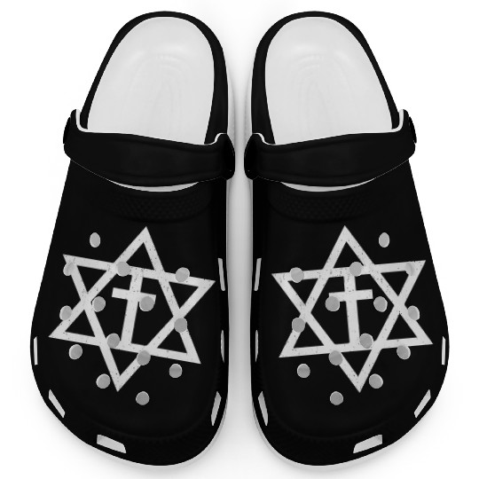 Messianic Cross Star of David Clogs