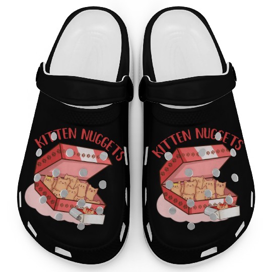 Funny Kittens as Chicken Nuggets, Cat Lover Clogs