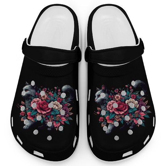 Floral Cat Mom: Embrace the Purrfect Style for Cat Clogs