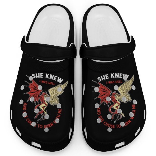 Infernal Angel Passion Flames Clogs