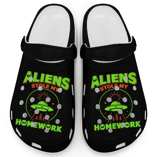 Alien, Aliens, UFO, UAP, Space Unknown Flight Clogs