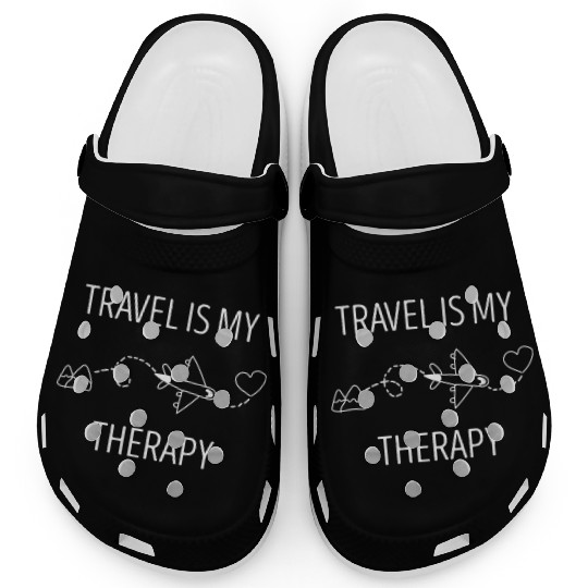 Travel Is My Therapy Clogs