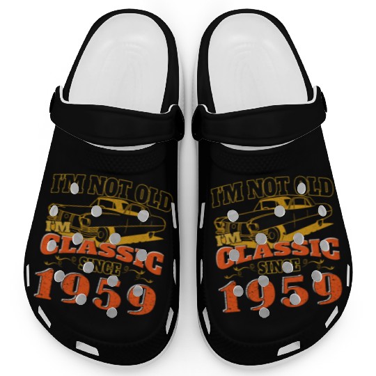 Vintage car 1959 vintage birthday present Clogs