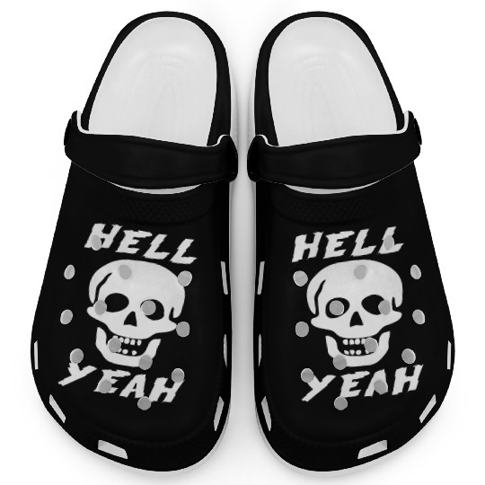 Stone Cold skull hell yeah Clogs