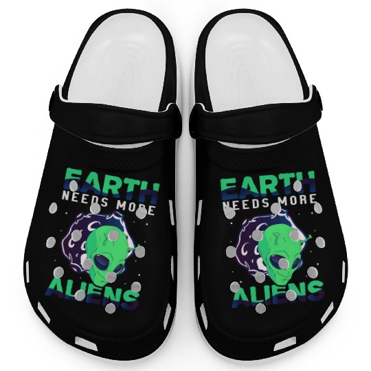 Alien, Aliens, UFO, UAP, Space Unknown Flight Clogs