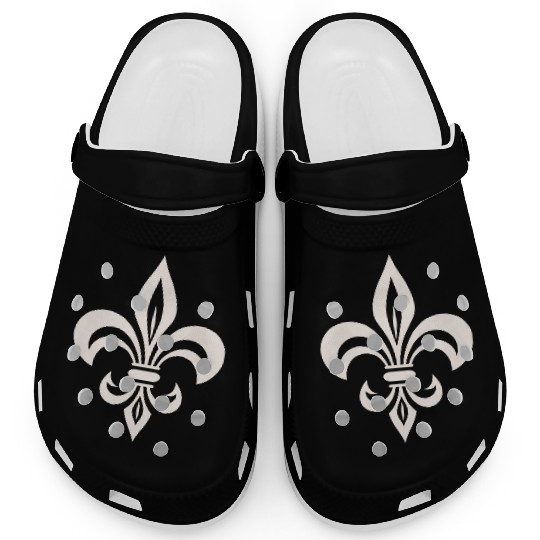 Simple French lily Logo Clogs