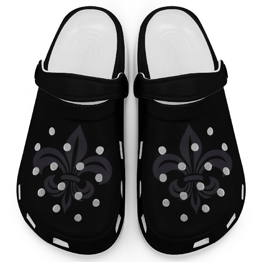 Simple French lily Design Clogs