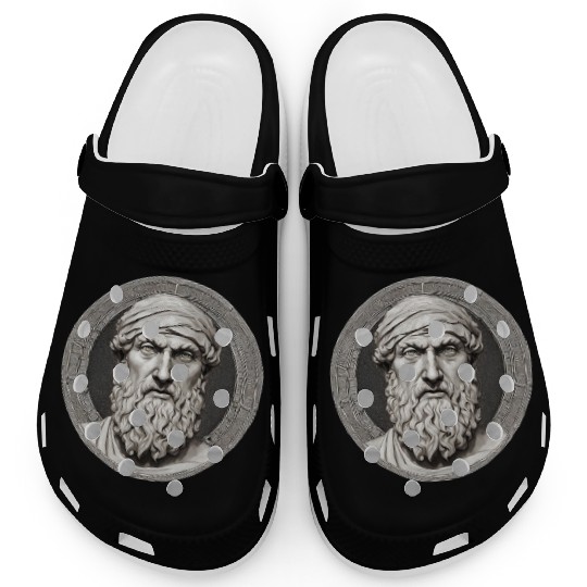 Pythagoras Greek Mathematician Artwork Clogs
