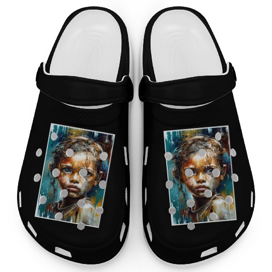 Abstract Sad Girl Unhappy People Sadness Clogs