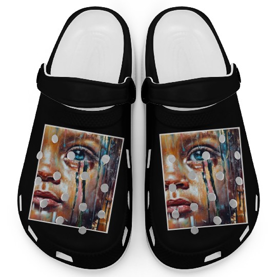Abstract Sad Girl Unhappy People Sadness Clogs