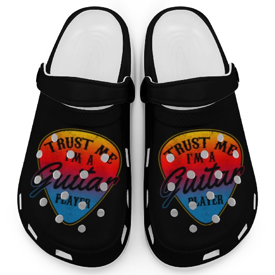 Guitar Player Gift Vintage Guitarist Clogs