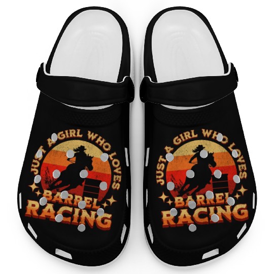 Just a Girl Who Loves Barrel Racing Clogs