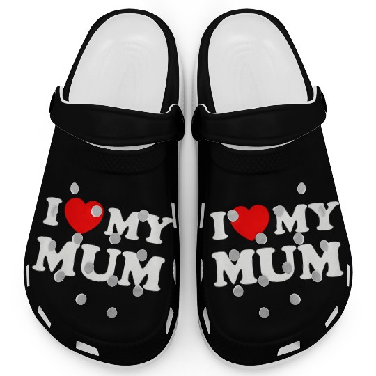 I love (heart) my mum Clogs