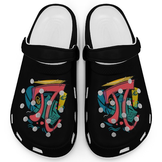 Abstract Pi Day Graphic For Nerd Woman Girl Kids Clogs