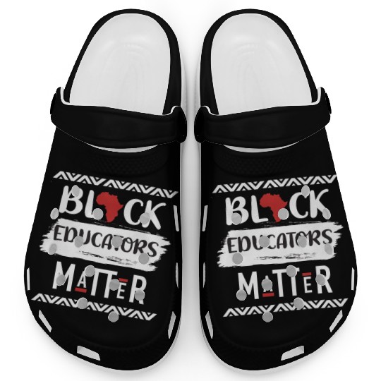 Black Educators Matter African History Teacher Men Clogs