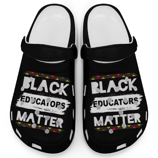 Black Educators Matter African History Teacher Men Clogs