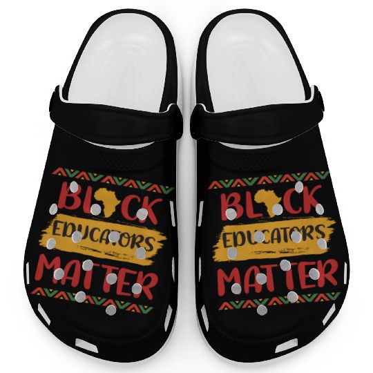 Black Educators Matter African History Teacher Men Clogs