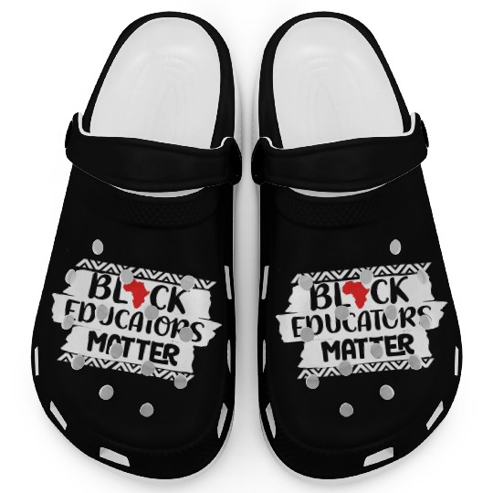 Black Educators Matter African History Teacher Men Clogs