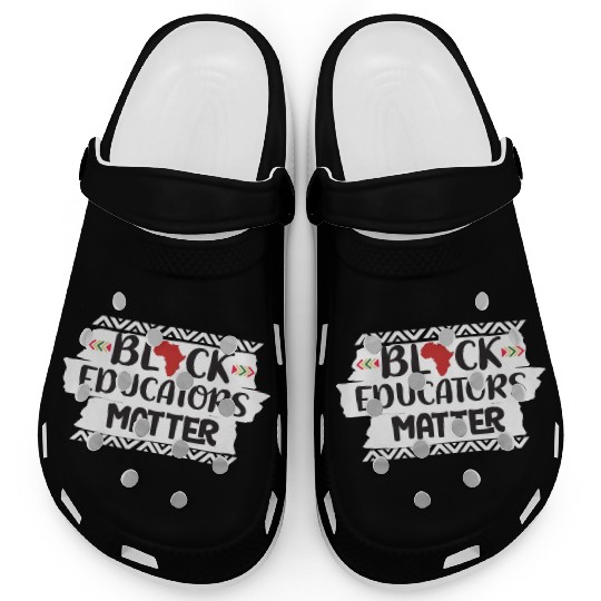 Black Educators Matter African History Teacher Men Clogs