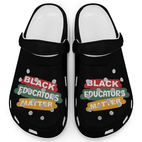 Black Educators Matter African History Teacher Men Clogs
