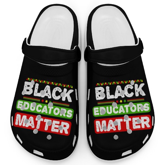 Black Educators Matter African History Teacher Men Clogs