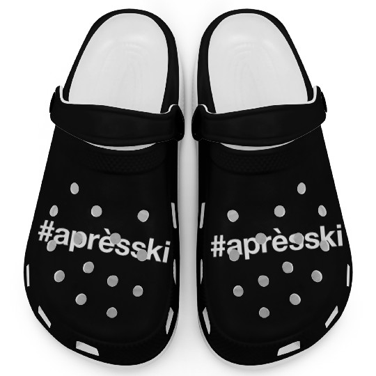 APRES SKI Hashtag Clogs