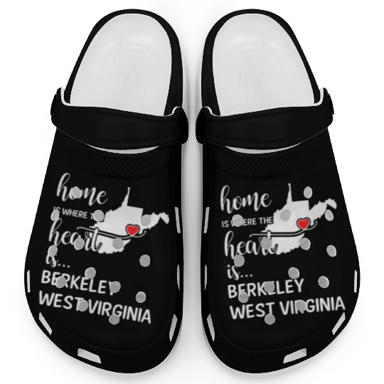 Berkeley County West Virginia Is Where My Heart Is Clogs