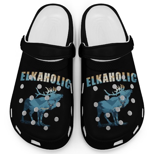 Elk Hunting Elkaholic Hunters Clogs