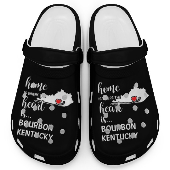 Bourbon County Kentucky Is Where My Heart Is Gift Clogs