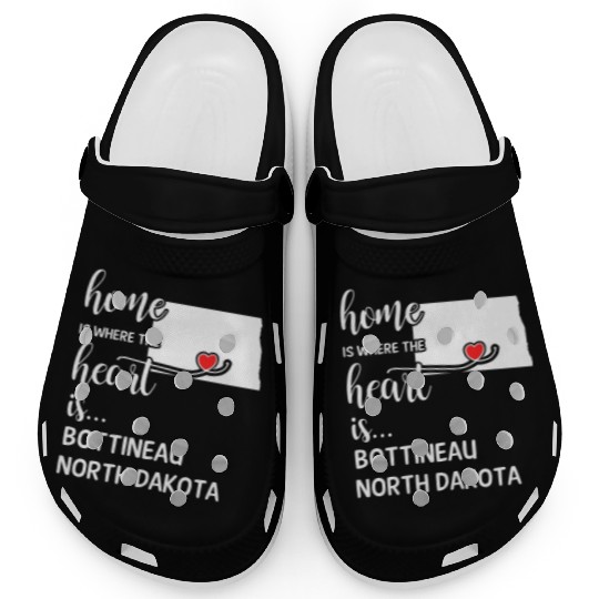 Bottineau County North Dakota Is Where My Heart Is Clogs