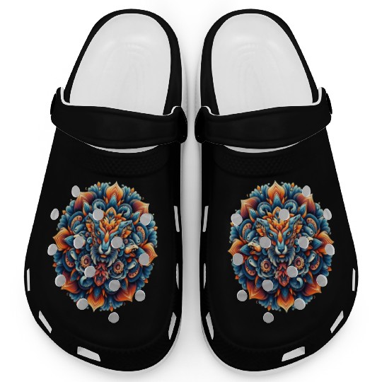 Regal Fox Mandala Clogs