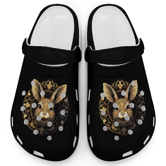 Easter Bunny Rabbit Mandala Arts Easter Day Clogs