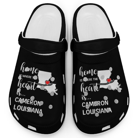 Cameron County Louisiana Is Where My Heart Is Gift Clogs